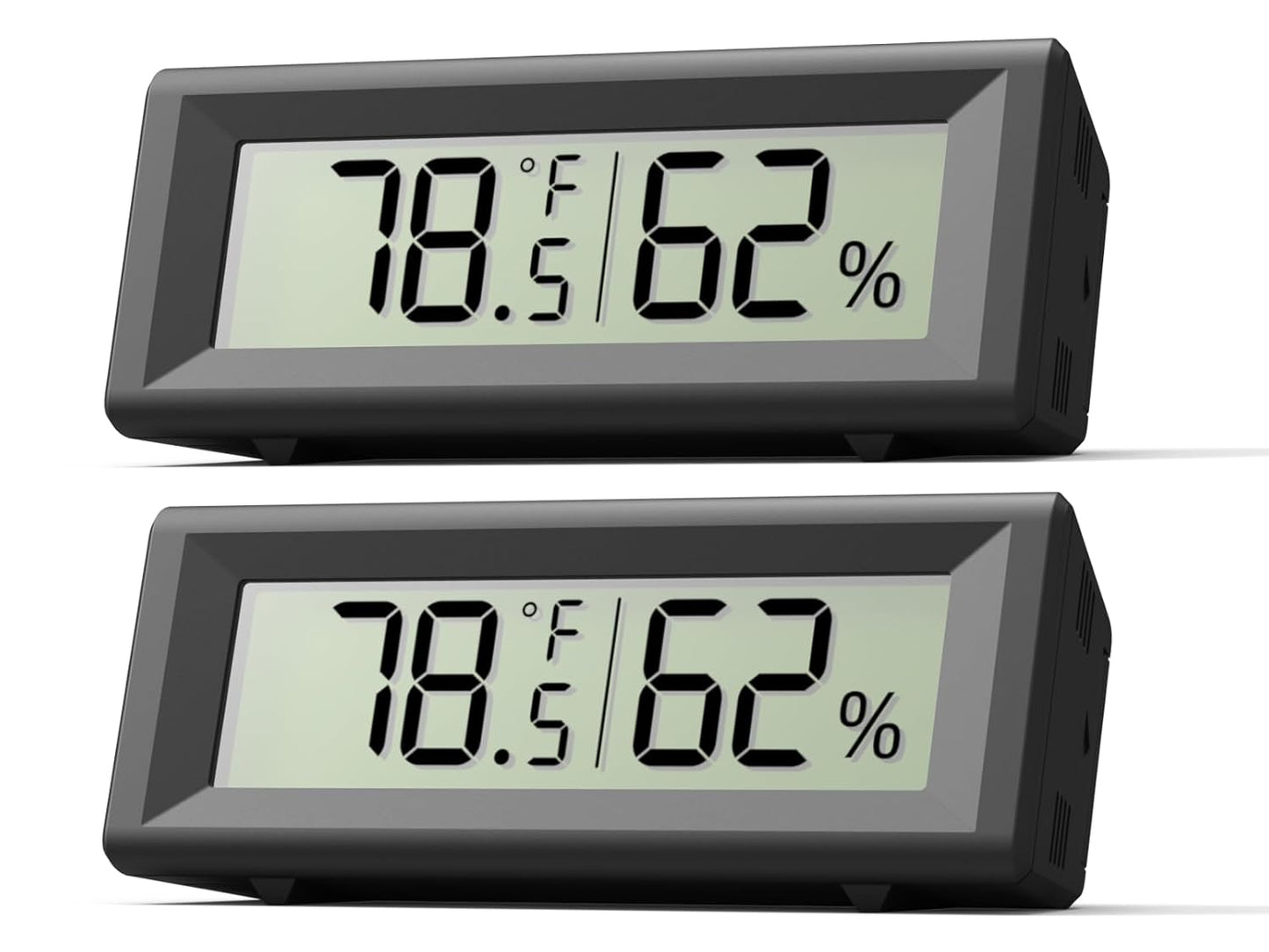Small Digital Hygrometer, Humidity Meter, Indoor Thermometer, Room Temperature and Humidity Monitor, Gauge with Accurate Sensor, for House, Home, Baby Room, Greenhouse, Humidor, Incubator, Reptiles