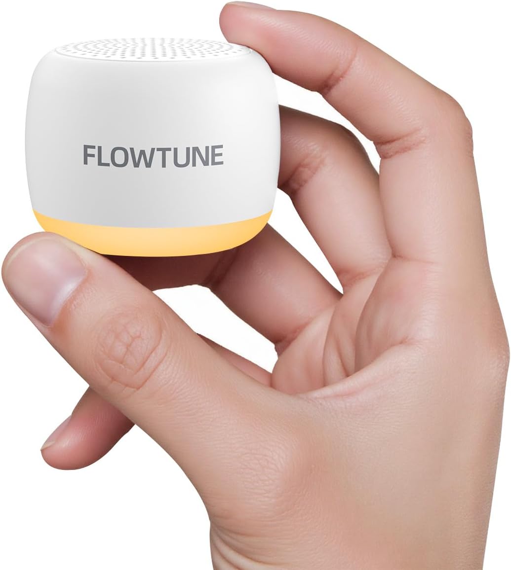 FLOWTUNE Sound Machine White Noise Machine for Baby Adults, 18 Non-looping Sounds, Timer, Memory Function, Portable Sleep Sound Therapy Gift (Mint Green)