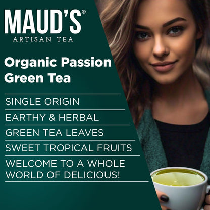 Maud's Organic Chamomile Lavender Tea Pods, 24 ct, Single Serve Pods – 100% Gourmet Blended Tea Leaves, Compatible with Keurig K Cups Maker