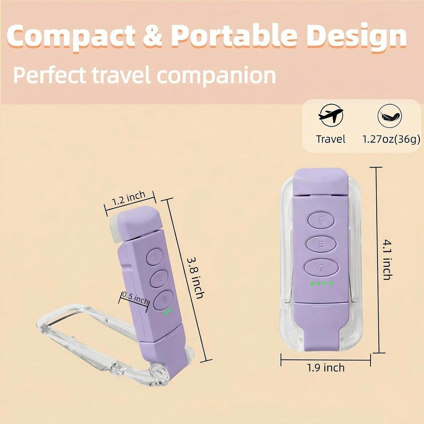 USB Rechargeable Book Light, Portable Clip-on LED Reading Light, Reading Lights for Books in Bed with 3 Amber Colors & 5 Brightness Dimmable, Compact & Long Lasting, Perfect for Book Lovers (Pink)