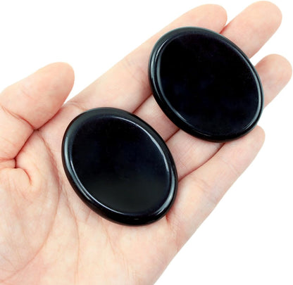 Worry Stone Crystals and Healing Stones Anxiety Fidgets Natural Meditation Accessories 7 Chakra Thumb Sensory Mental Health Depression Stress Anxiety Relief Items Mother's Day Gifts for Women
