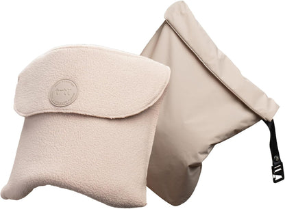Trtl Travel Pillow Original 2.0 – Scientifically Proven Super Soft Travel Pillow with Premium Head & Neck Support – for Airplane Travel – Machine Washable – Lightweight & Compact – Sand Beige