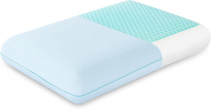 EGOHOME Cooling Gel Memory Foam Pillow - Reversible Cooling Cover, Neck Support for Side, Back and Stomach Sleepers, Removable & Machine Washable, All-Season Comfort, Standard Size, Purple