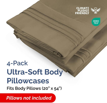 Standard Pillow Cases Set of 10 - Ultra Soft Hotel Quality Pillowcase Covers - Comfy, Cozy & Wrinkle Free - Shrink, Stain and Fade Resistant - Machine Washable Pillow Protectors - 10 Pcs Set - White - Colors B