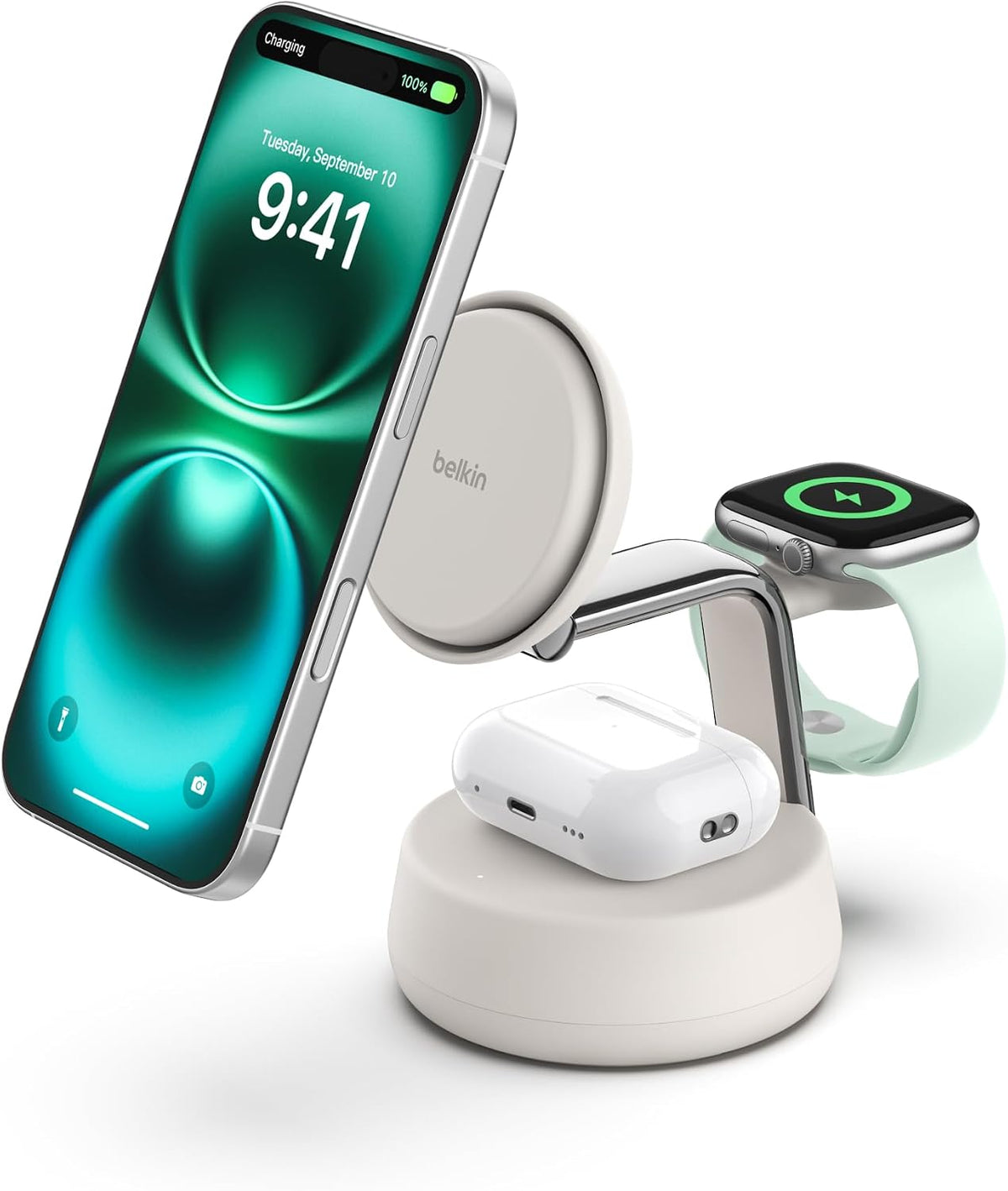Belkin Qi2.2 25W Wireless 2 in 1 iPhone Charger, Fast Charging for Travel