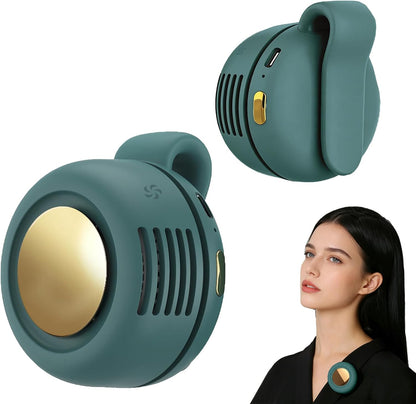 Portable Fan,Clip On Waist Bladeless, Ultra-Quiet Personal Mini Neck Fan