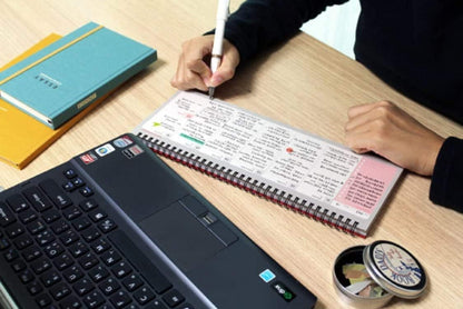PAPERIAN Brilliant 2021 Weekly Planner - Wirebound Undated Gray Desk Planner (12 X 4.4 inches)