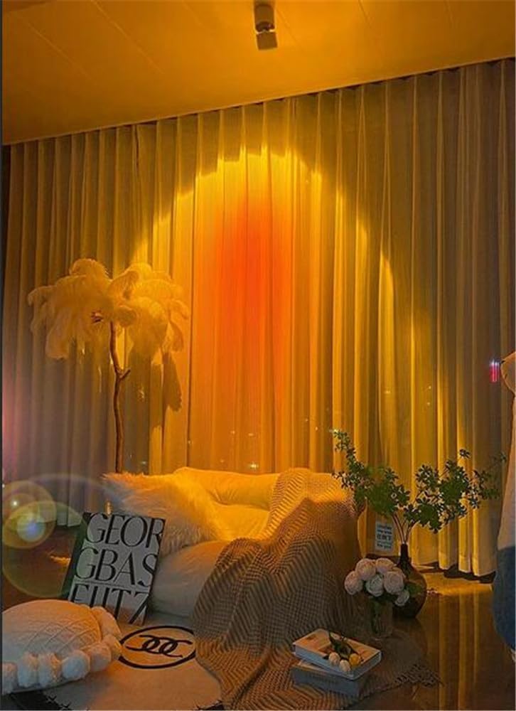 3-Pack Sunset Spotlight Led Down Lamp Interior Surface Mounted/recessed Ceiling Spot Lighting for Decoration Living Bedroom Hallway (Black)