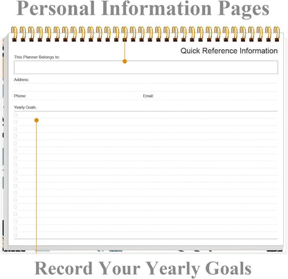 Weekly Productivity Planner - 8.5" x 11" Dashboard Desk Notepad Has 6 Focus Areas to List Tasks for Goals, Projects, Clients, Academic or Meal-Organize Your Daily Work Efficiently, 54 Weeks, Green