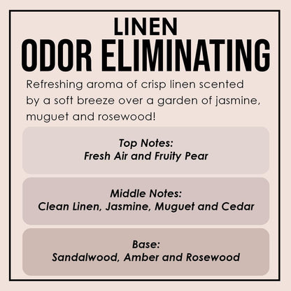 Vanilla Bean Odor Eliminating Highly Fragranced Candle - Eliminates 95% of Pet, Smoke, Food, and Other Smells Quickly - Up to 80 Hour Burn time - 12 Ounce Premium Soy Blend - Colors A