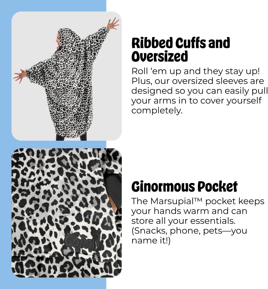 THE COMFY Dream | From Shark Tank | Patented | No Sherpa | Light Wearable Blanket Hoodie | Gift for Women & Men | One Size