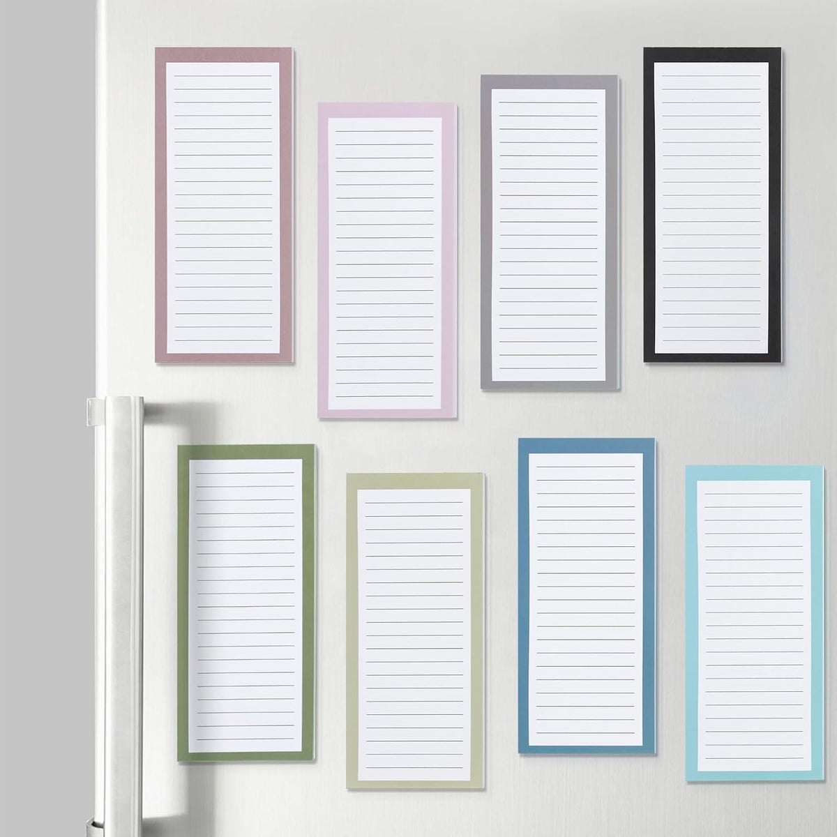 6 Pack Magnetic Notepads, Notepads Grocery List Magnet Pad for Fridge,Full Magnet Back Design Notepad for Grocery Lists, Shopping Lists, to-Do Lists(240 Sheets)