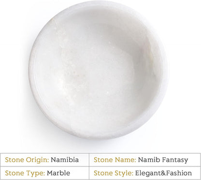 Koville Italian Travertine Incense Holder, 6" Incense Holders for Sticks, Sturdy Incense Burner Ash Catcher, Ideal for Meditation, Relaxing, Easy to Clean