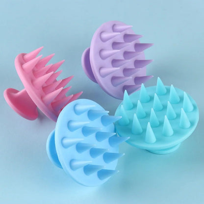 INVODA Scalp Massager Shampoo Brush Soft Silicone Bristles for Dandruff Removal & Hair Growth, Waterproof Wet/Dry Use, Men, Women & Pets