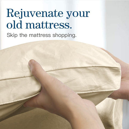 COONP Queen Mattress Topper, Extra Thick Pillowtop, Cooling and Plush Mattress Pad Cover Cotton Top Bed Topper Protector with 8-21 Inch Deep Pocket
