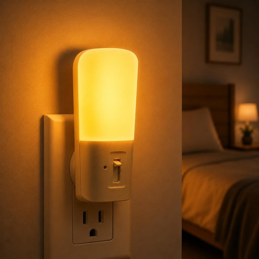 L LOHAS LED Amber Night Light, Dimmable Plug in Yellow Night Light with Dusk to Dawn Sensor, Kids Night Lights for Bedroom, 5-80LM Suit for Nursery, Hallway, Stairway,Bedroom, Bathroom, 2Pack