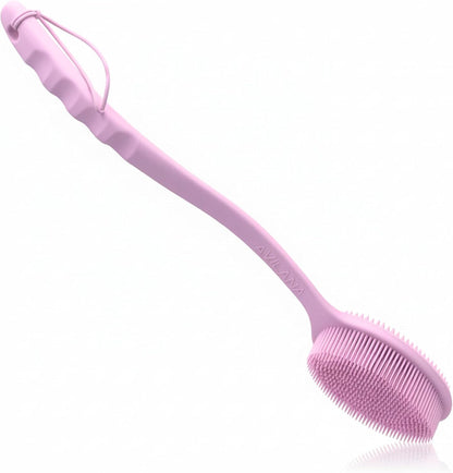 Avilana Premium Silicone Body Scrubber - Trusted Since 2017 - SGS Certified Food Grade Dual Sided Bath Brush, Quick-Dry Exfoliating Loofah Alternative, Massage Brush Sensitive Skin Women Men