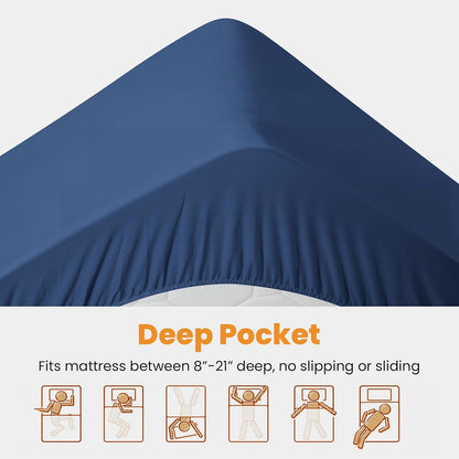MATBEBY Queen Size Mattress Pad - Cooling Breathable Mattress Topper, Quilted Fitted Mattress Protector, Pillow Top Mattress Cover with 8-21" Deep Pocket, Soft, Machine Washable, White, 60x80 Inches