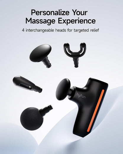 H1 Super Mini Massage Gun, Compact Portable Deep Tissue Massage Gun, Pocket-Sized Sports Travel Massager, Percussion Muscle Massager Gun for Home, Gym, Office, Black