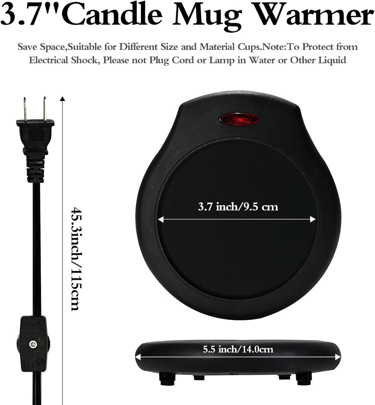 ASAWASA Candle Warmer for Large Jar, Coffee Mug Warmers