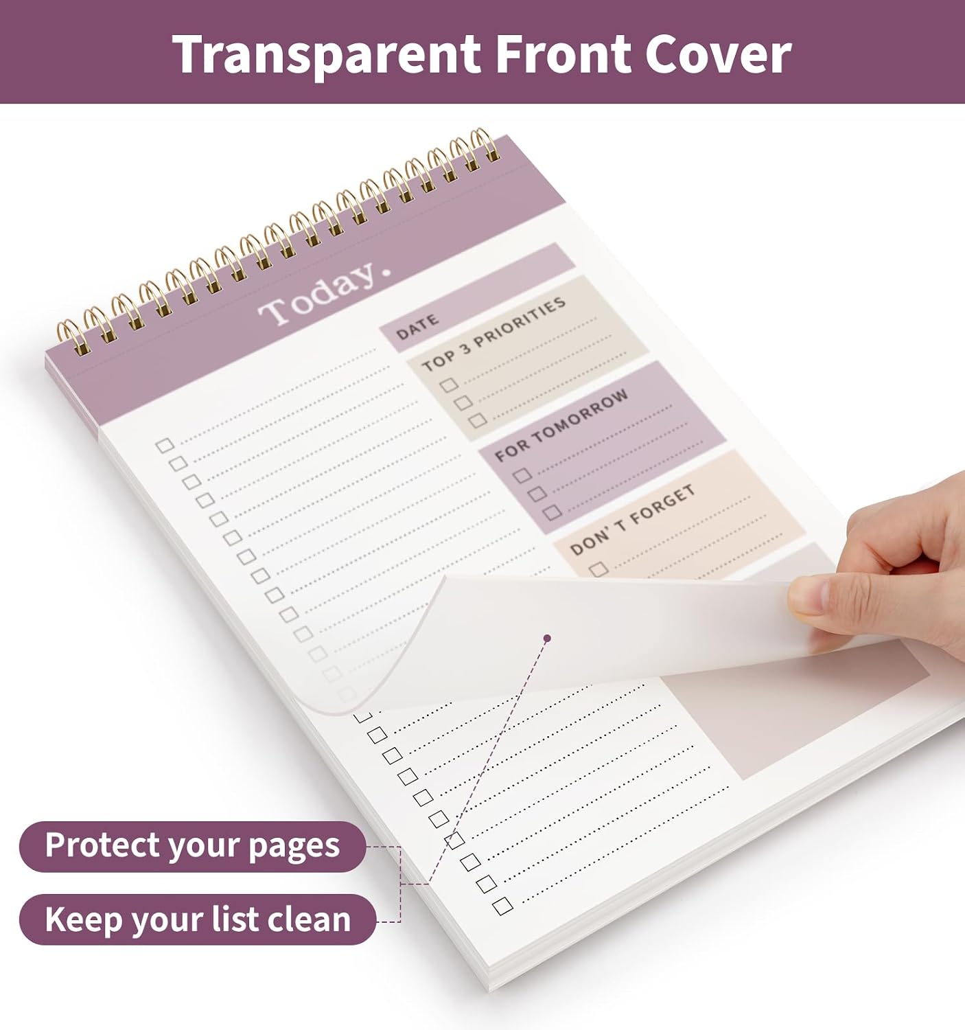 104 Pgs To Do List Notepad, 52 Undated Sheets Duplex-printed