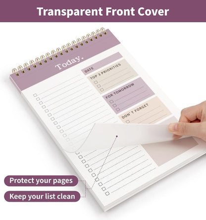 104 Pgs To Do List Notepad, 52 Undated Sheets Duplex-printed