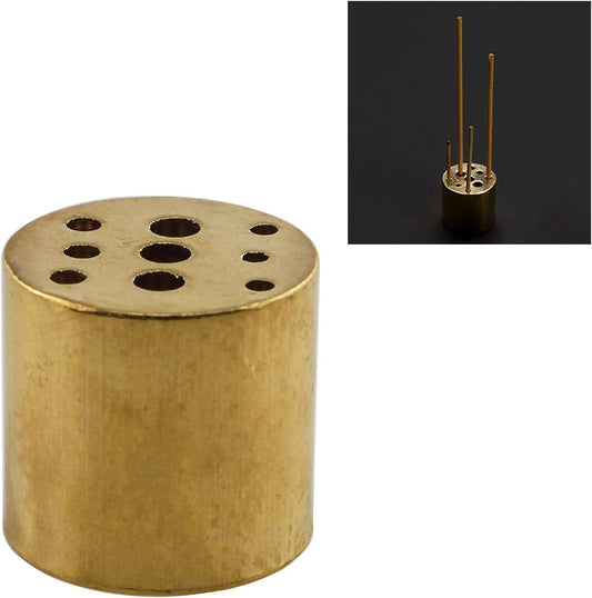 E-outstanding Incense Holder Brass Incense Burner Holder with 9 Different Sizes Holes Incense Stick Holder