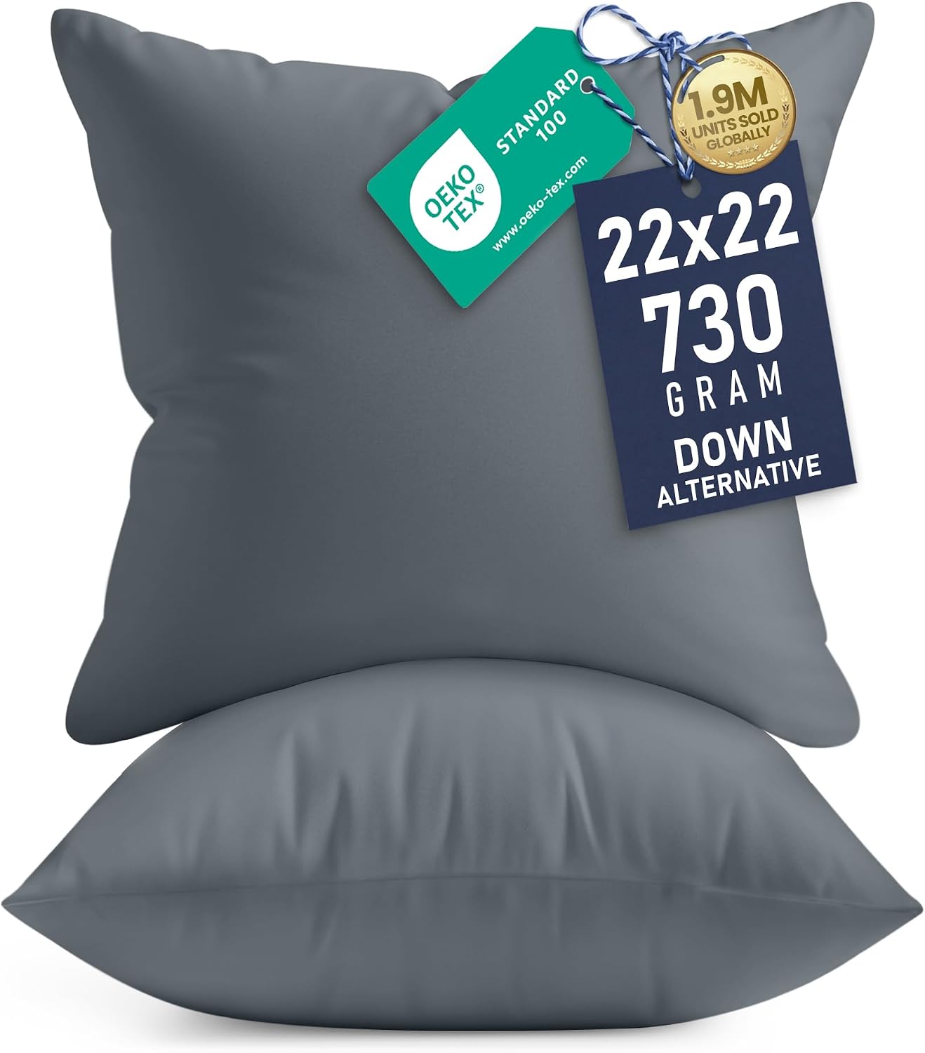 Utopia Bedding 12x20 Pillow Inserts, Set of 2, White – Indoor Decorative Throw Pillows for Bed, Sofa & Couch – Soft, Supportive & Fluffy Cushion Inserts