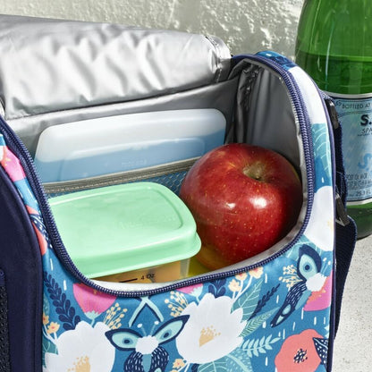 Cool Coolers by Fit + Fresh, 4 Pack Slim Ice Packs, Space Saving Reusable Ice Packs for Lunch Boxes or Coolers
