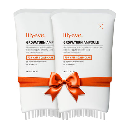 lilyeve GROWTURN Exosome Hair Growth Serum with Built-In Brush, 3.38 fl oz