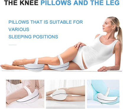 Vertdens Leg Pillow, Knee Pillow for Side Sleepers, Leg Pillows for Sleeping, Knee Cushion for Sleeping,Suitable for Relieving Leg, Back, Knee Pain