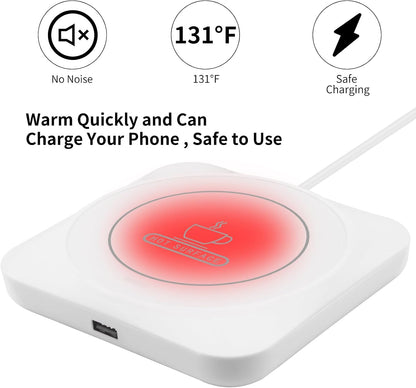 Coffee Mug Warmer, Smart USB Coffee Cup Warmer with Pressure-Induced Auto On/Off, Coffee Accessories for Home Office Desk