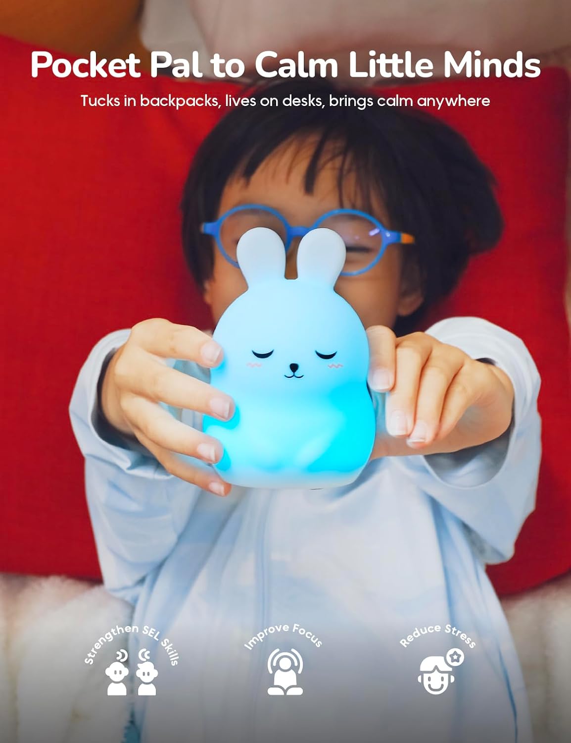 Breathing Pal Mini 'Yoyo' - Mindfulness Breathing Light, Guided Visual Meditation Breathing Light, Anxiety Relief Items for Calm Down Corner/Meditation/Sleep Aid for Adult/Kid
