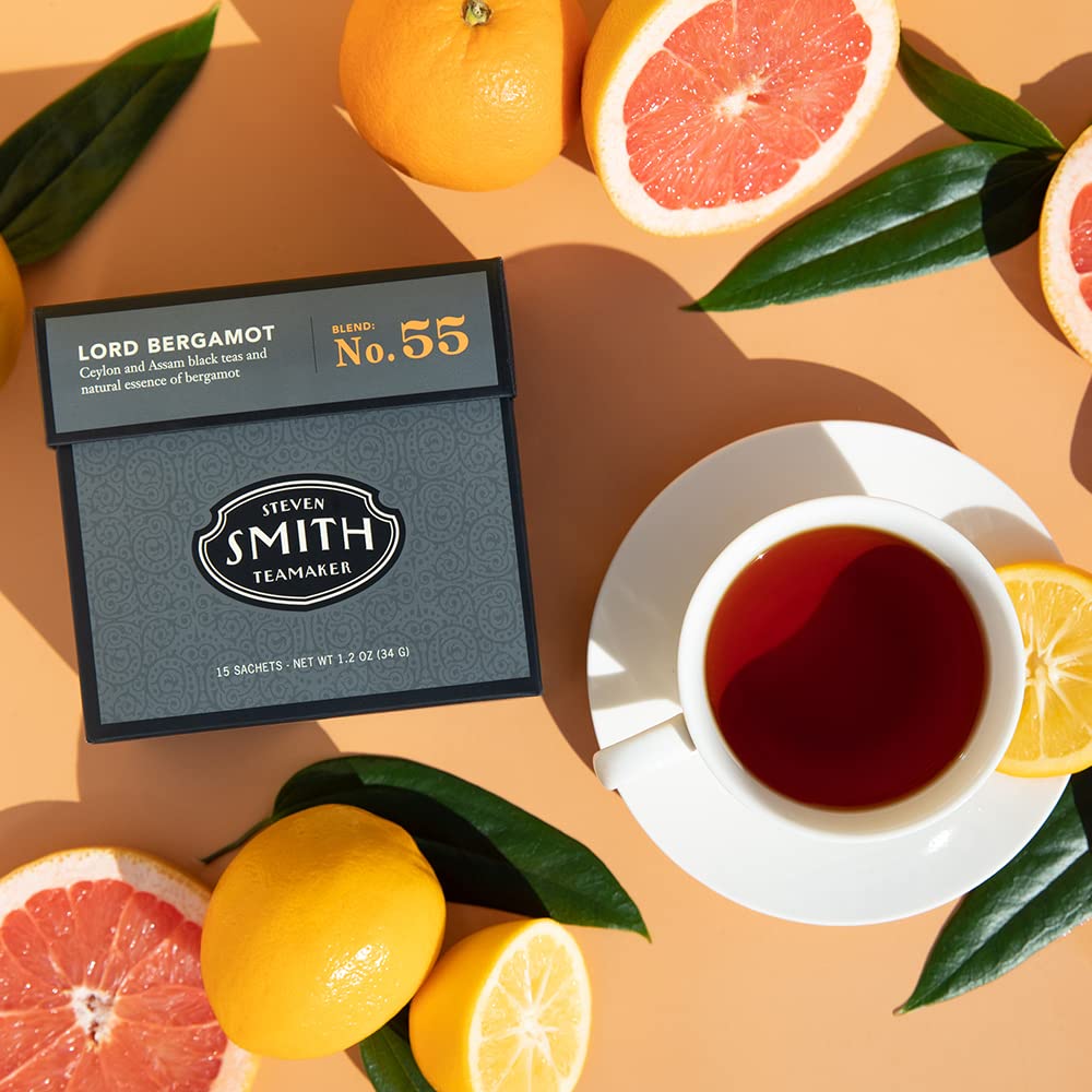 Steven Smith Teamaker, Lord Bergamot, Earl Grey, 15 Sachets, 1.2oz each