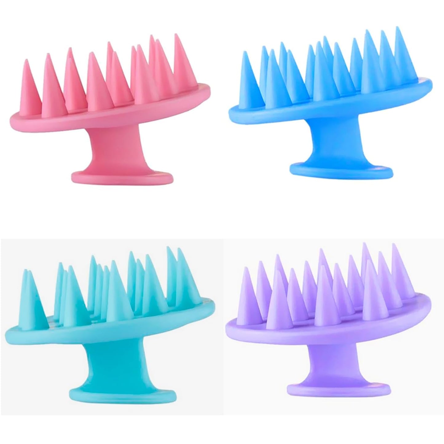 INVODA Scalp Massager Shampoo Brush Soft Silicone Bristles for Dandruff Removal & Hair Growth, Waterproof Wet/Dry Use, Men, Women & Pets