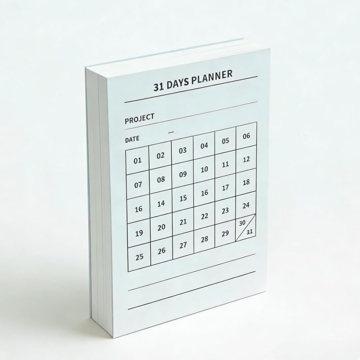 31 Days Planner, 150 Pages Habit Tracker Note, Minimalist 30 Days Challenge Journal for Goal Setting, Productivity, Fitness, Study, and Self Discipline