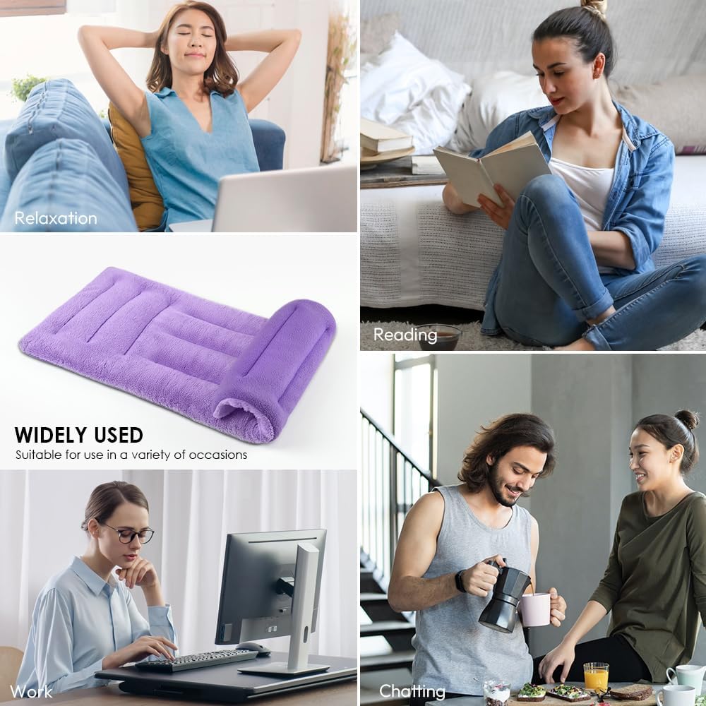 Microwavable Heat Pad for Neck and Shoulders, Weighted Microwave Moist Heating Wrap for Pain Relief Sore Muscle Stress Tension, Heated Wrap with Aromatherapy, Hot & Cold Compress, Grey