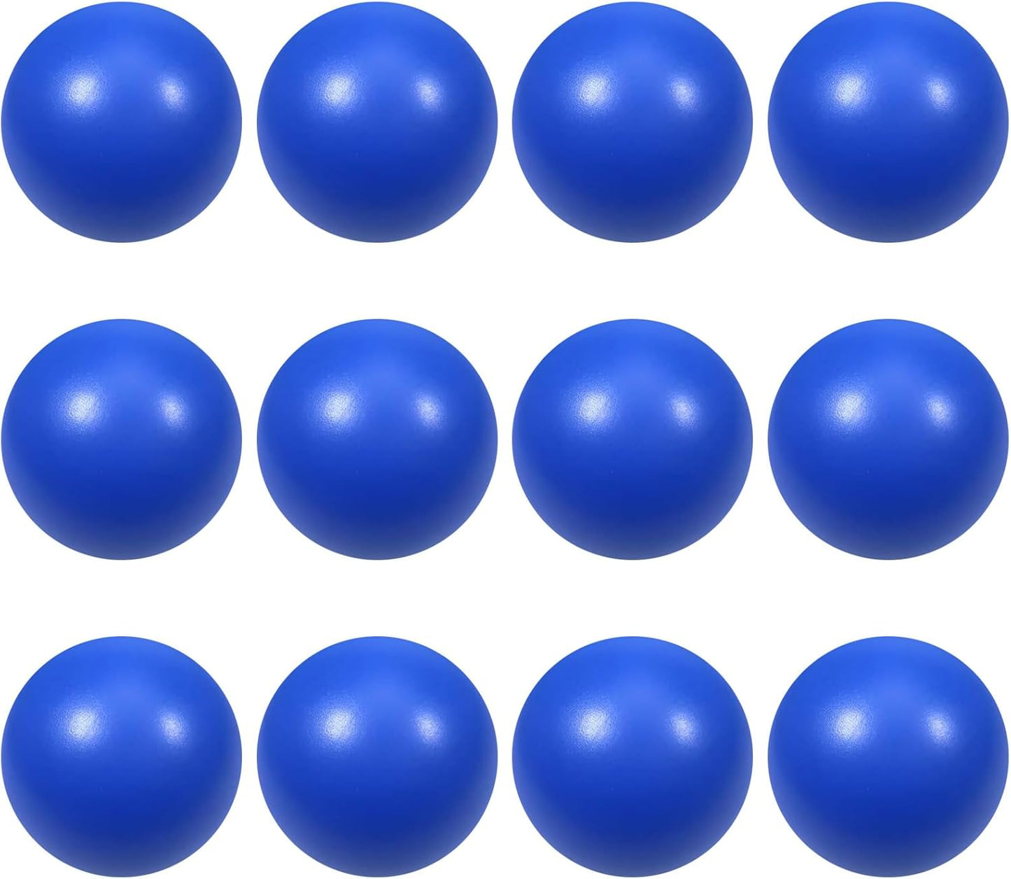 12 Pcs Blue Foam Stress Ball Squeeze Stress Relief Balls for Kids and Adults Hand Exercise Sensory Relief Toys for Anxiety ADHD Autism （Blue）