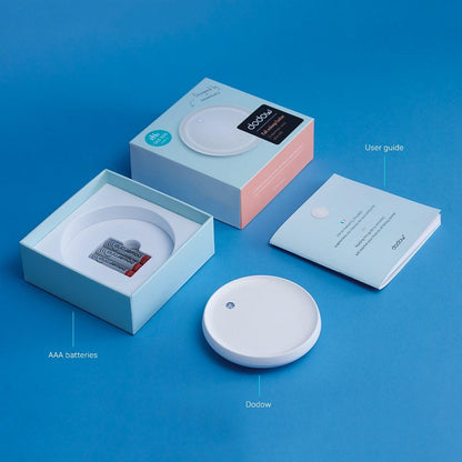 Dodow Sleep Aid Device — Fall Asleep Faster with Guided Breathing Light and Nightly Practice | Guides Included in Package | 8 & 20 Min Modes