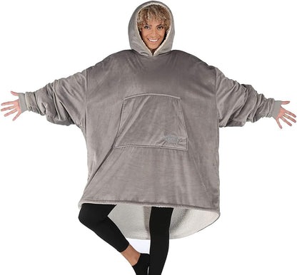THE COMFY Original | From Shark Tank | Patented | Oversized Sherpa Wearable Blanket Hoodie| Gift for Women & Men | One Size