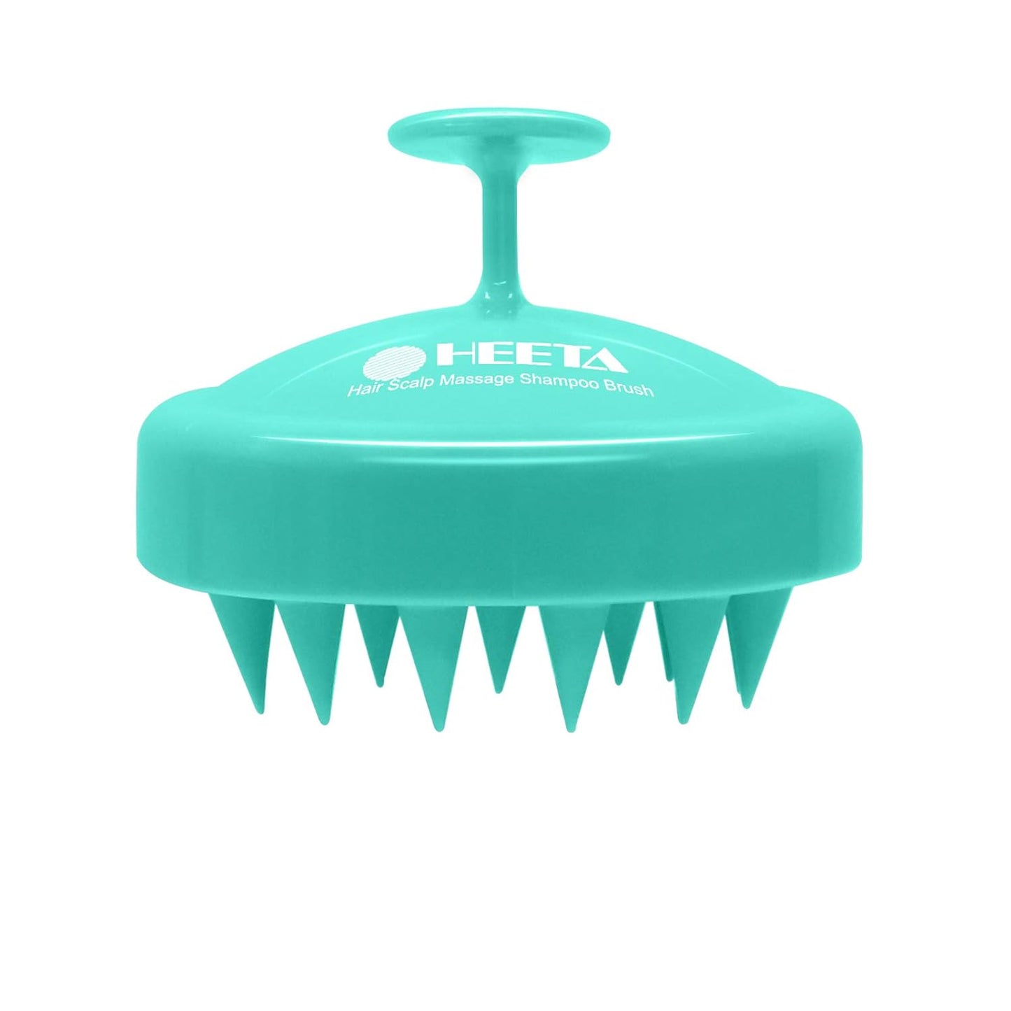 HEETA Scalp Massager Hair Growth, Soft Silicone Scalp Scrubber Shampoo Brush for Exfoliation, Dandruff Removal Head Massage Stress Relax, Wet & Dry Use for Thick Thin Curly Hair Care, Black