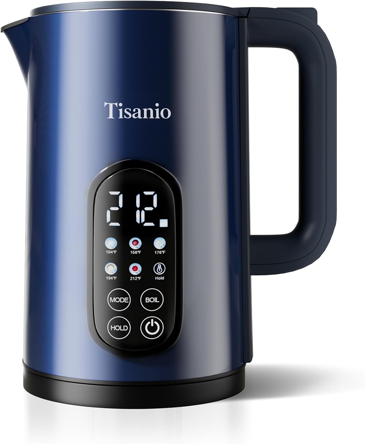 Electric Kettle with Temperature Control, 1.7L Hot Water Kettle for Tea, Coffee & Daily Use, 5 Presets, 2H Keep Warm, Stainless Steel Interior, Auto Shut-Off, Cordless Electric Tea Kettle, Blue