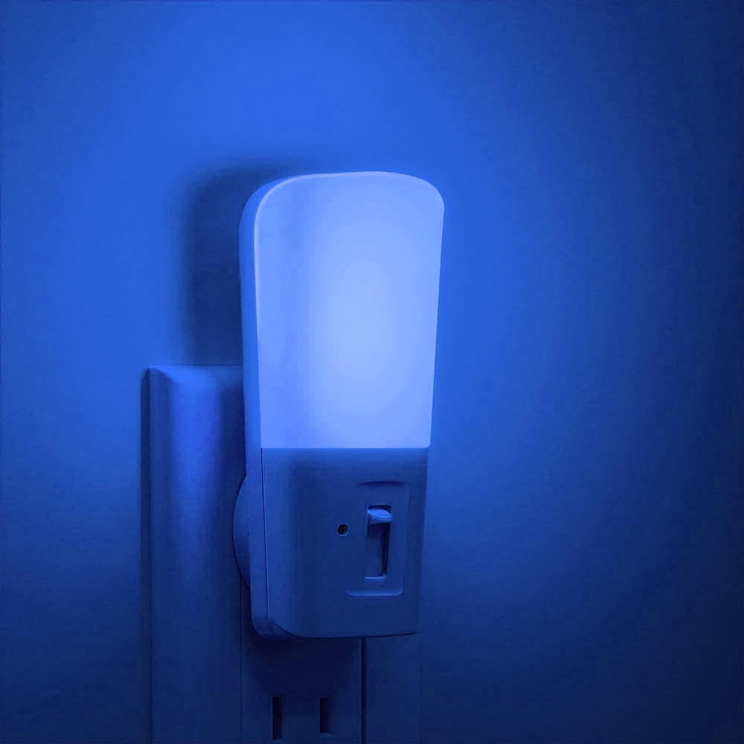 LOHAS-LED Amber Night Light, Dimmable Plug in Night Light with Light Sensor, Yellow Kids Nightlights, 5-80LM Sleep Light for Nursery, Bedroom, Bathroom, Hallway, Stairway, 2Pack