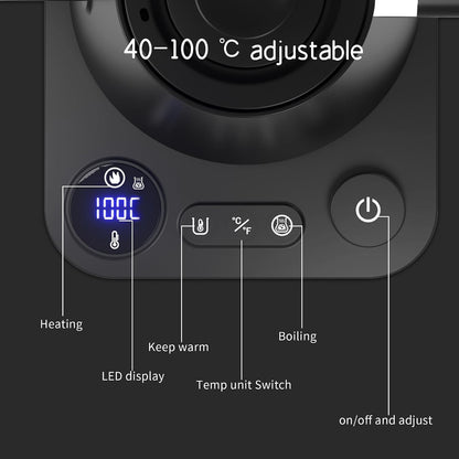 RHD 0.5L Small Portable Electric Kettle, 600W Stainless Steel Travel Kettle