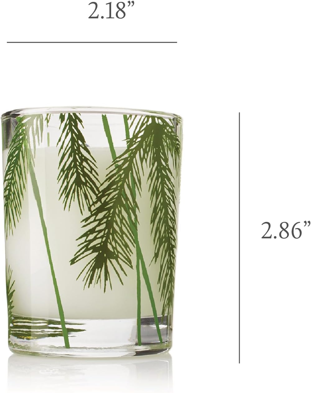 Thymes Frasier Fir Pine Needle Candle – Holiday Candles for Home Scented with Notes of Crisp Siberian Fir, Cedarwood & Sandalwood – Christmas Decor (6.5 oz)