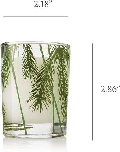 Thymes Frasier Fir Pine Needle Candle – Holiday Candles for Home Scented with Notes of Crisp Siberian Fir, Cedarwood & Sandalwood – Christmas Decor (6.5 oz)