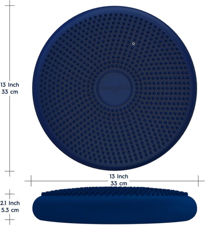 Bouncyband – Wiggle Seat – Purple, 13” D – Large Sensory Cushion for Kids Ages 6-18+ – Promotes Active Learning, Improves Student Productivity, Includes Easy-Inflation Pump