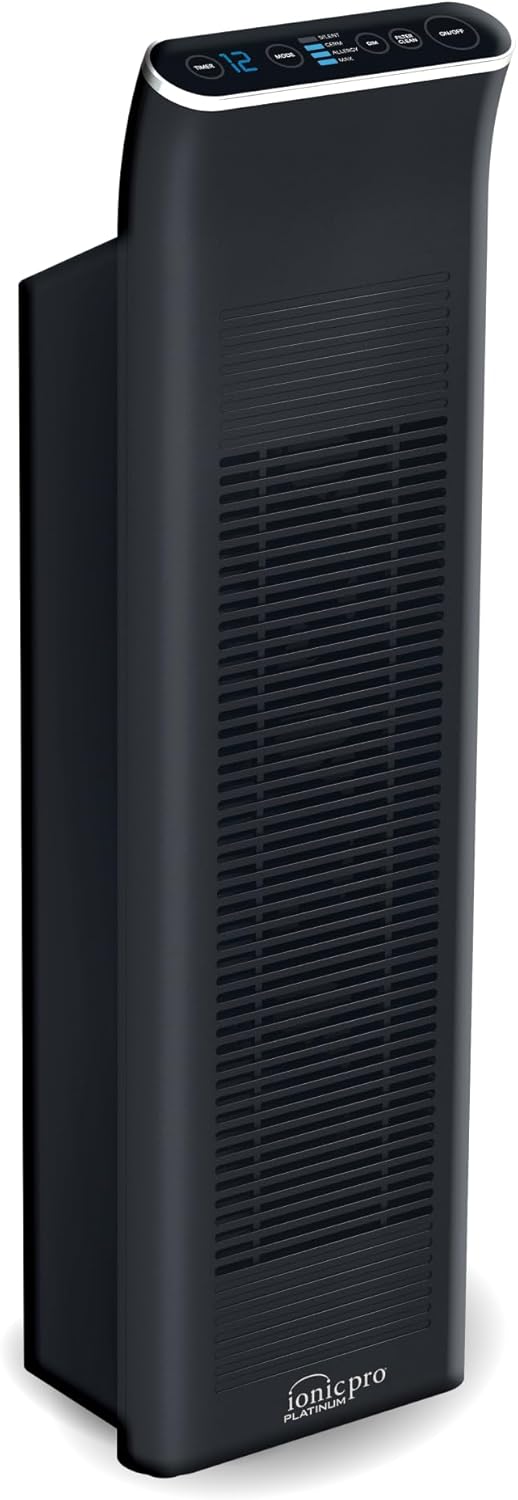 Ionic Pro Platinum Filterless Air Purifier for Home, Cleans Up to 800 sq.ft