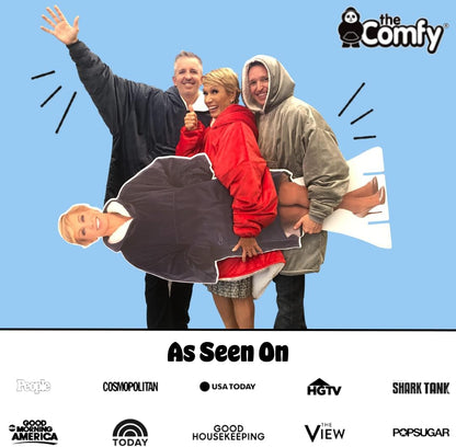 THE COMFY Original | From Shark Tank | Patented | Oversized Sherpa Wearable Blanket Hoodie| Gift for Women & Men | One Size