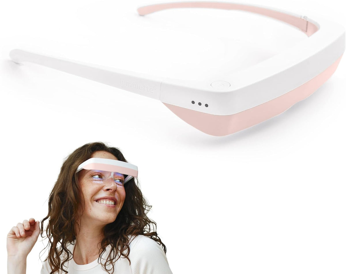 luminette 3 Light Therapy Glasses - Wearable Light Therapy Lamp - Natural Relief for Sleep Problems, Seasonal Mood Disorders & Jet lag - Portable Daylight Lamp (Blue)